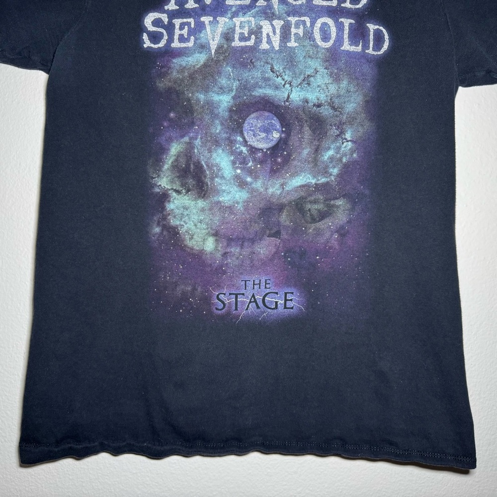 Avenged Sevenfold Space Skull T-Shirt Size Medium Black - Picture 4 of 8
